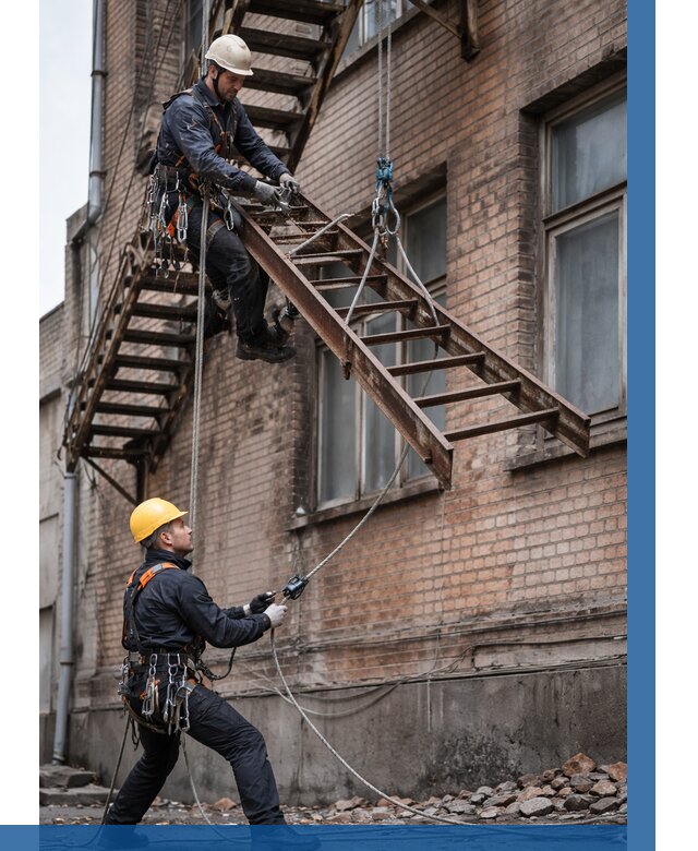 Демонтаж пожарной лестницы в Пыти-Яхах от 12208 р. | ВЫСОТНИК-Пть