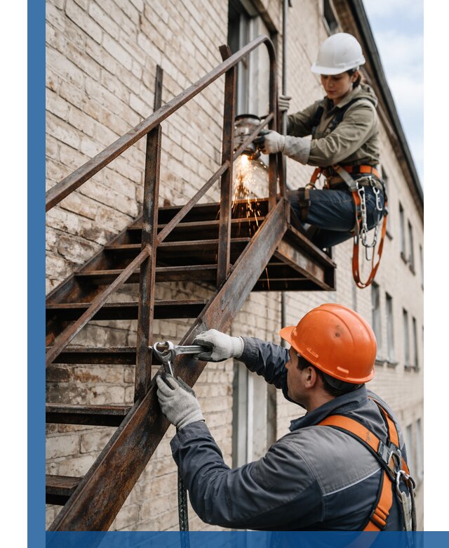 Ремонт и восстановление пожарных лестниц с выездом в Пыти-Яхах