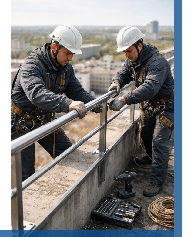 Монтаж перил на высоте в Пыти-Яхах от 2543 р. | ВЫСОТНИК-Пть