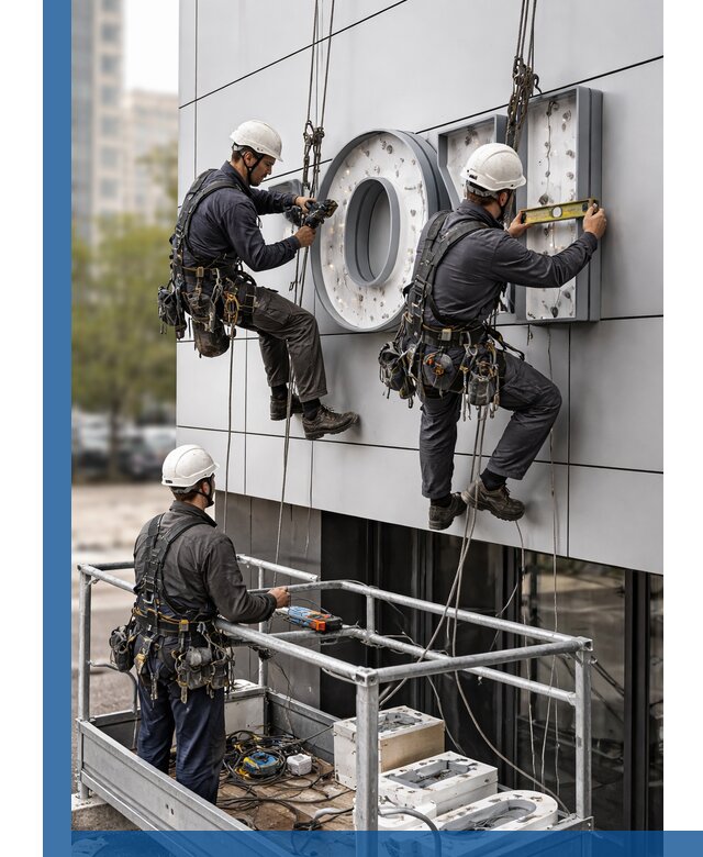 Профессиональный монтаж световых букв в Пыти-Яхах под ключ