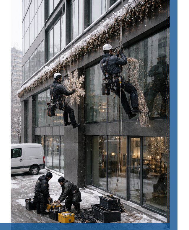 Демонтаж новогоднего оформления в Пыти-Яхах от 5595 р. | ВЫСОТНИК-Пть