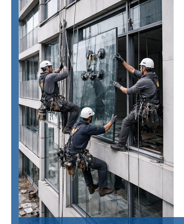 Фасадное остекление и монтаж витражей зданий в Пыти-Яхах под ключ