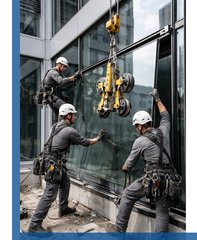 Структурное остекление фасадов в Пыти-Яхах монтаж и обслуживание