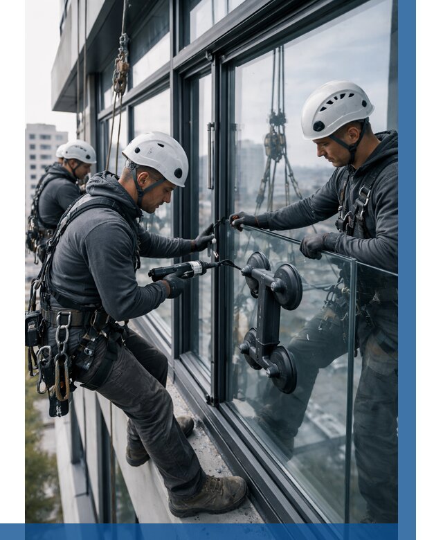 Витражное остекление зданий в Пыти-Яхах от 3561 р. | ВЫСОТНИК-Пть