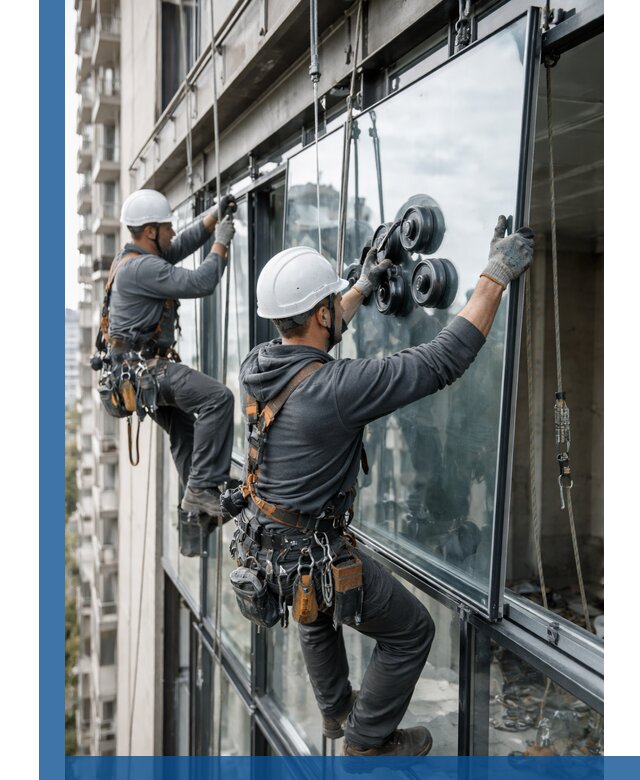 Витражное остекление фасадов и лоджий в Пыти-Яхах под ключ