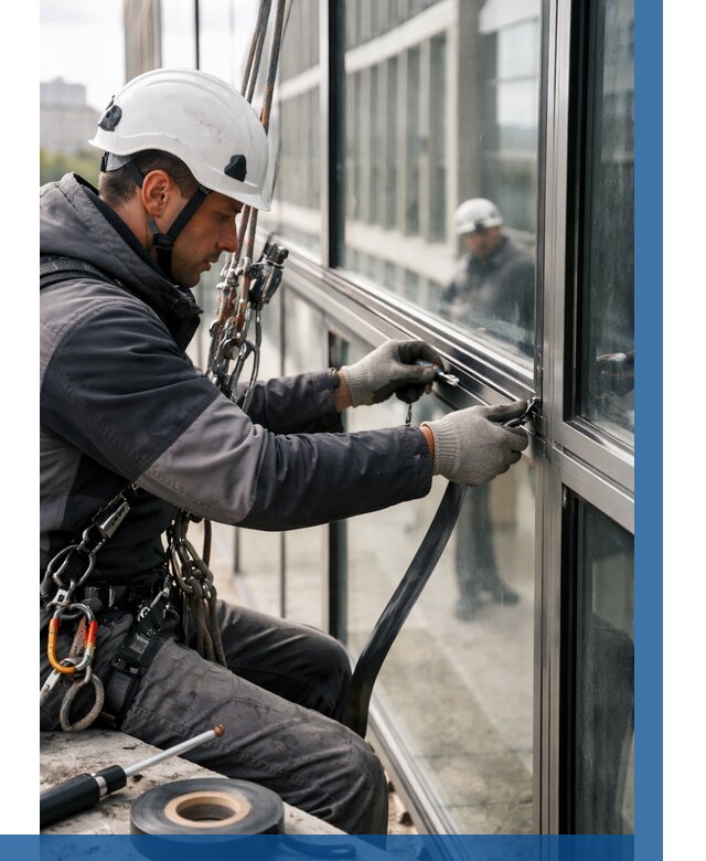 Ремонт витражных конструкций в Пыти-Яхах от 3561 р. | ВЫСОТНИК-Пть