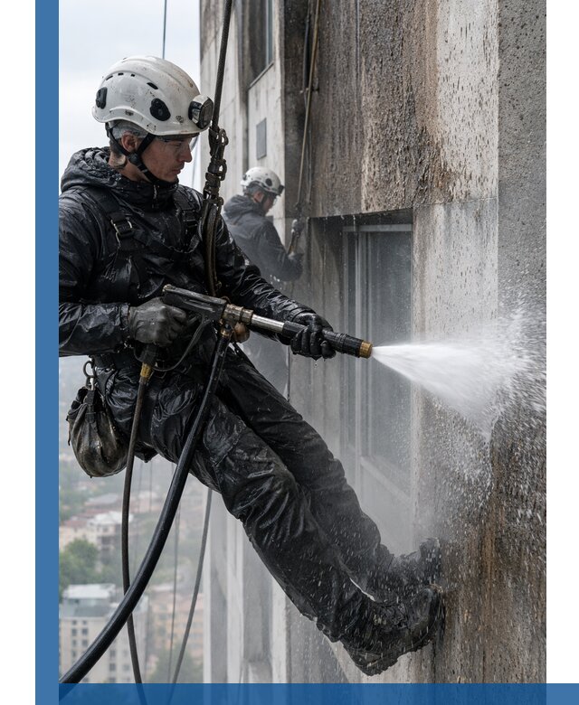 Гидроструйная очистка фасадов и конструкций в Пыти-Яхах