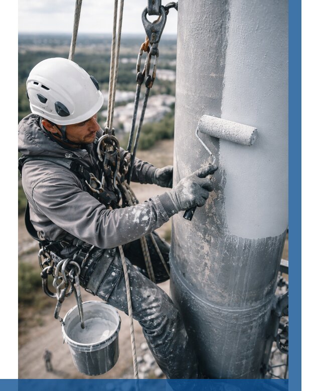 Покраска мачт связи под ключ в Пыти-Яхах от 865 р. | ВЫСОТНИК-Пть
