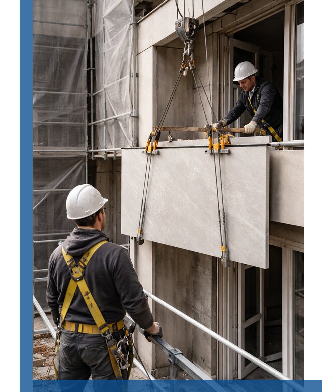 Подъем керамогранита на этаж в Пыти-Яхах грузчиками и техникой