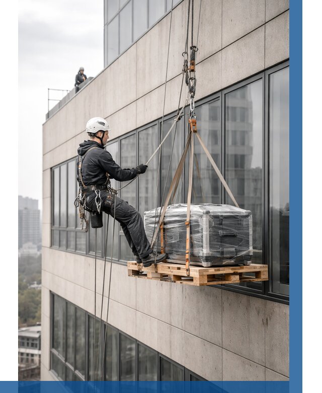 Спуск груза по фасаду в Пыти-Яхах от 3561 р. | ВЫСОТНИК-Пть