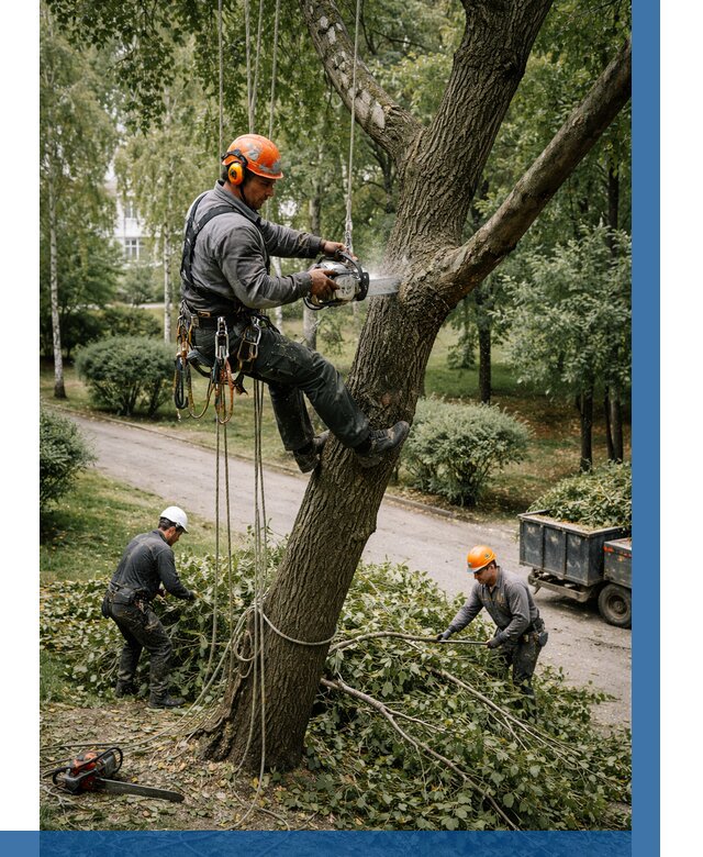 Кронирование деревьев в Пыти-Яхах от 6612 р. | ВЫСОТНИК-Пть
