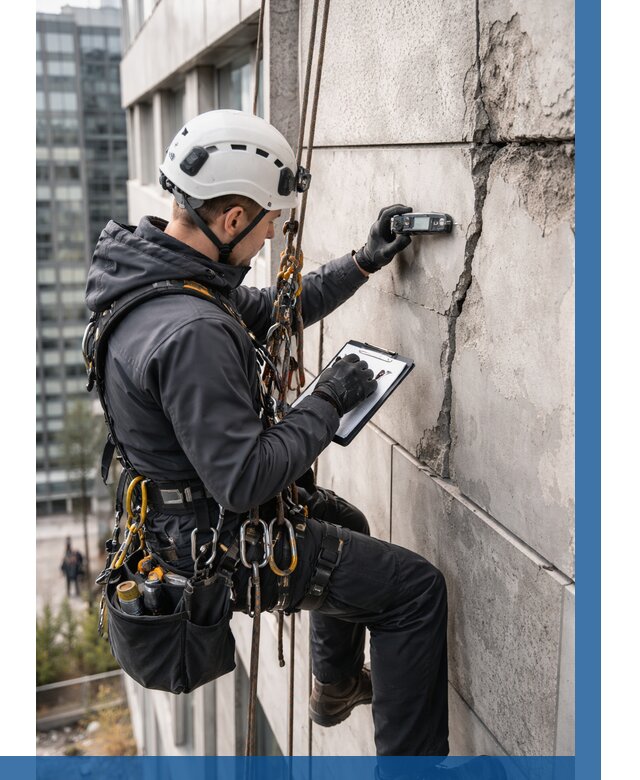 Обследование фасада альпинистами в Пыти-Яхах от 122 р. | ВЫСОТНИК-Пть