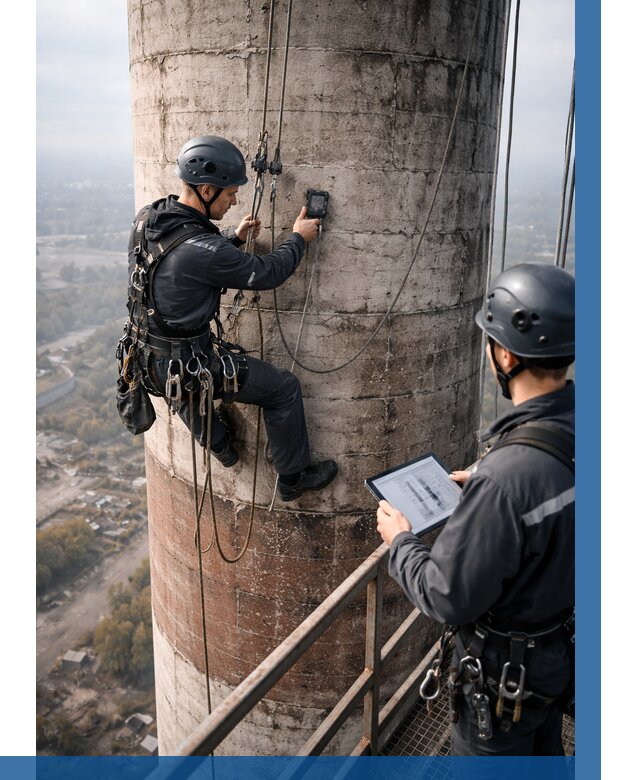 Обследование дымовой трубы в Пыти-Яхах от 8138 р. | ВЫСОТНИК-Пть
