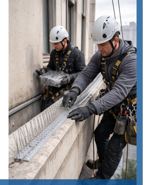 Установка шипов от птиц в Пыти-Яхах от 865 р. | ВЫСОТНИК-Пть