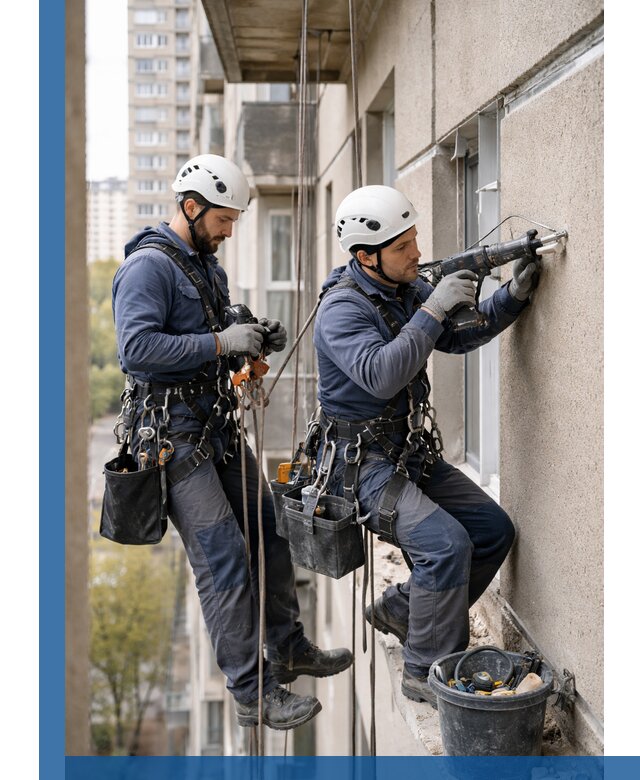 Промышленные альпинисты высотные работы и монтаж в Пыти-Яхах